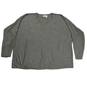 Nina‎ Kendosa Womens Green Angora Wool Long Sleeve Lightweight Sweater Large